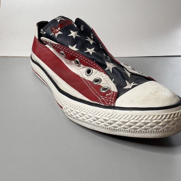 Converse All Star Lo Sneakers USA FLAG Junior Size 5 Shoes - Picture 11 of 16
